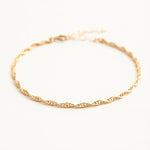 Serene Singapore Twist Chain Bracelet - Liora Monroe