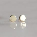 Serene Dot Circle Studs - Liora Monroe