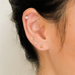 Serene Dot Circle Studs - Liora Monroe