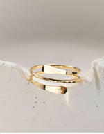 Solace Hammered Cuff Ring - Liora Monroe