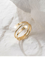 Solace Hammered Cuff Ring - Liora Monroe