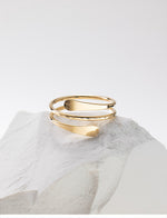 Solace Hammered Cuff Ring - Liora Monroe