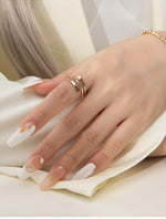 Solace Hammered Cuff Ring - Liora Monroe