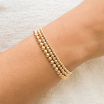 Radiant Gold Beads Bracelet - Liora Monroe