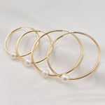 Eden Luma Pearl Hoops - Liora Monroe