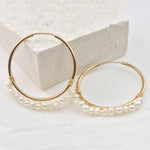 Glace Lux Pearl Hoops - Liora Monroe