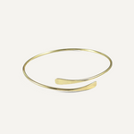 Auri Hammered Bangle Bracelet - Liora Monroe