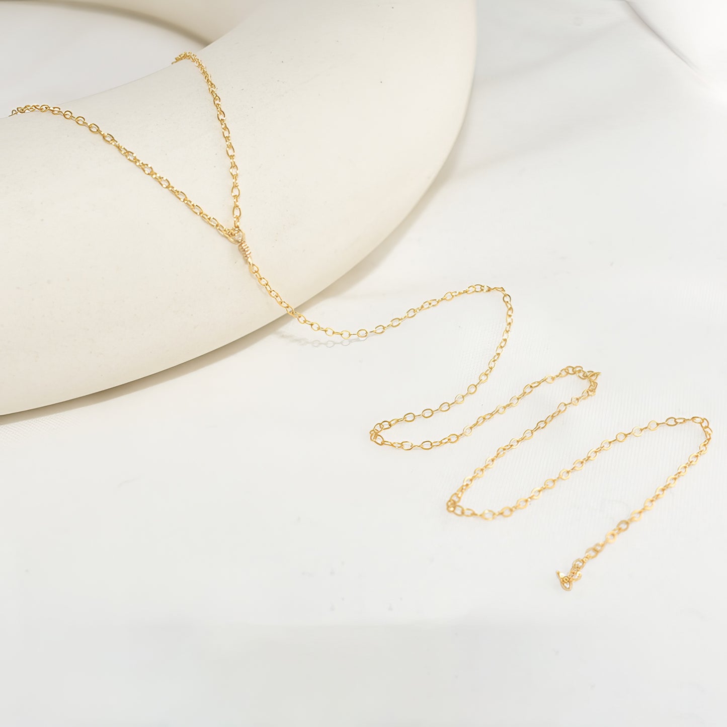 Radiant Y Lariat Necklace