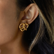 Aurea Knot Heart Studs