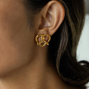 Aurea Knot Heart Studs