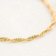 Serene Singapore Twist Chain Bracelet - Liora Monroe