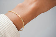 Serene Singapore Twist Chain Bracelet - Liora Monroe