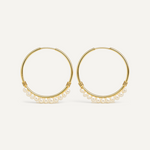 Glace Lux Pearl Hoops - Liora Monroe