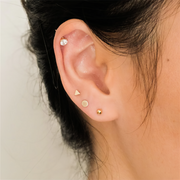 Serene Dot Circle Studs - Liora Monroe