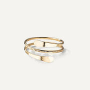 Solace Hammered Cuff Ring - Liora Monroe