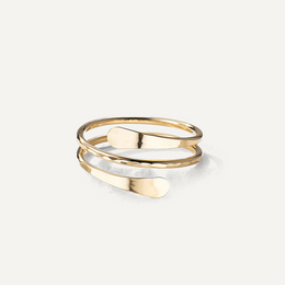 Solace Hammered Cuff Ring - Liora Monroe