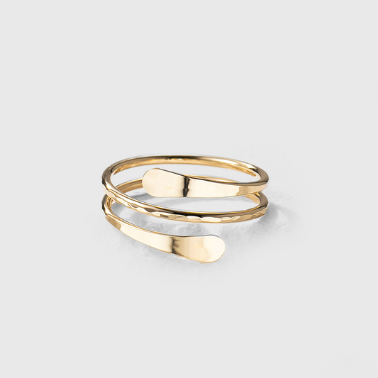 Solace Hammered Cuff Ring