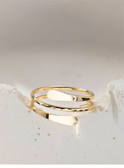 Solace Hammered Cuff Ring - Liora Monroe