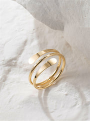 Solace Hammered Cuff Ring - Liora Monroe