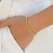 Radiant Gold Beads Bracelet - Liora Monroe