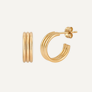 Auri Triple Crassus Hoops - Liora Monroe