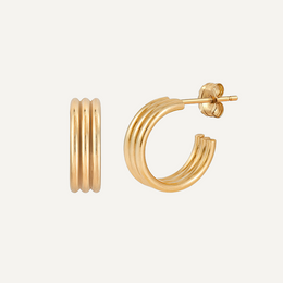 Auri Triple Crassus Hoops - Liora Monroe