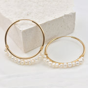 Glace Lux Pearl Hoops - Liora Monroe