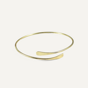 Auri Hammered Bangle Bracelet - Liora Monroe